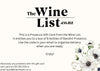 The Wine List Prosecco Gift Card