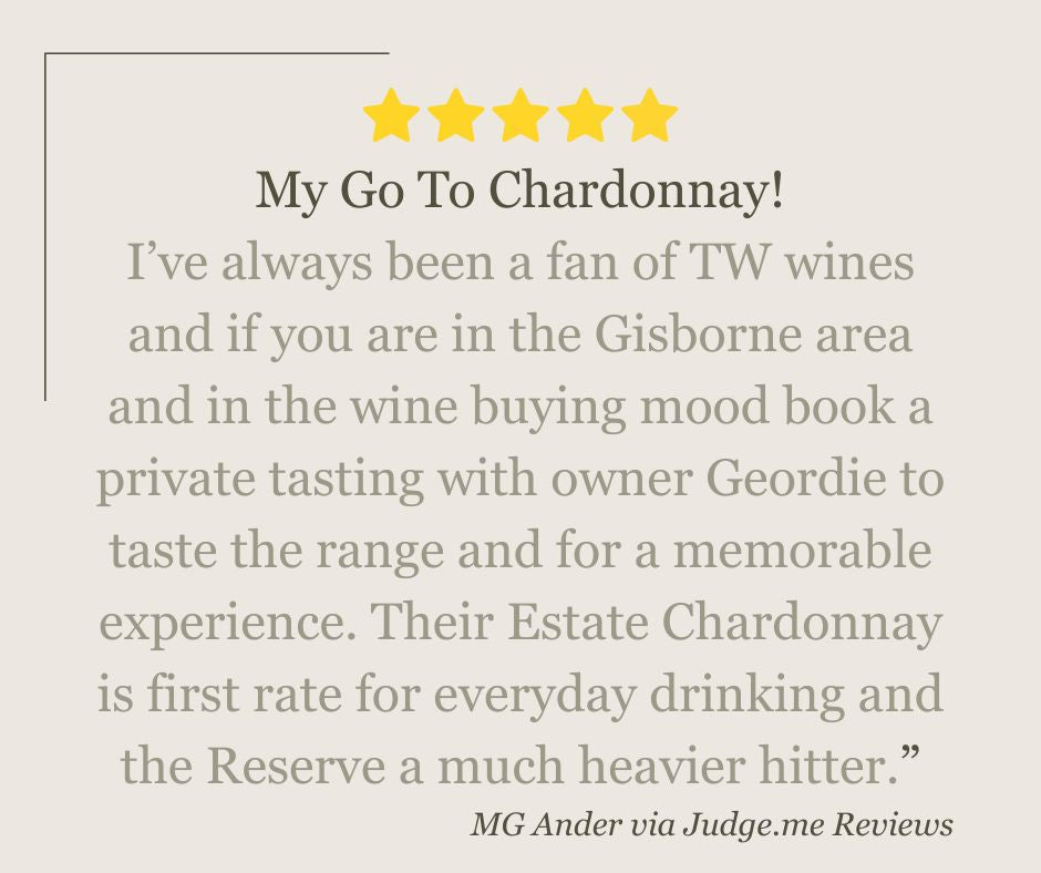 TW Wines Estate Gisborne Chardonnay 2023